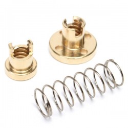 مهره لید اسکرو فنردار ضد لقی anti-backlash T8 Lead 4mm pitch 2mm مهره لید اسکرو فنردار ضد لقی anti-backlash T8 Lead 4mm pitch 2mm