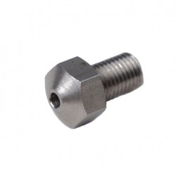 نازل 3mm فولاد ضد زنگ با سر رزوه M8 و ورودی 4 میلی متر