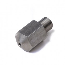 نازل 2mm فولاد ضد زنگ با سر رزوه M8 و ورودی 3 میلی متر