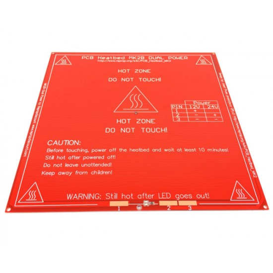 هیت بد(PCB Heated Bed) مدل MK2B قرمز
