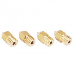 نازل برنجی اکسترودر 1.0mm MK8 پرینتر سه بعدی مناسب فیلامنت 1.75 میلیمتری نازل برنجی اکسترودر 1.0mm MK8 پرینتر سه بعدی مناسب فیلامنت 1.75 میلیمتری