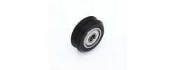چرخ DUAL V جنس POM با دو عدد بلبرینگ Openbuilds POM DUAL V wheel - 625zz