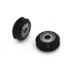 چرخ DUAL V جنس POM با دو عدد بلبرینگ Openbuilds POM DUAL V wheel - 625zz چرخ DUAL V جنس POM با دو عدد بلبرینگ Openbuilds POM DUAL V wheel - 625zz