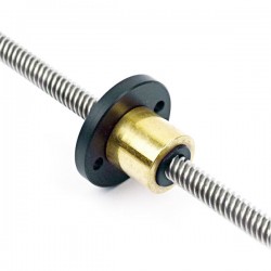 مهره POM لید اسکرو فنردار  POM anti-backlash nut for TR8*8 leadscrew مهره POM لید اسکرو فنردار  POM anti-backlash nut for TR8*8 leadscrew