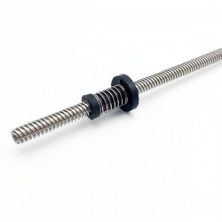 مهره POM لید اسکرو فنردار  Delrin Anti-Backlash Silent Nut T8 Lead 8mm pitch 2mm مهره POM لید اسکرو فنردار  Delrin Anti-Backlash Silent Nut T8 Lead 8mm pitch 2mm
