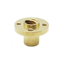 مهره لید اسکرو برنجی T8 Lead 8mm pitch 2mm مهره لید اسکرو برنجی T8 Lead 8mm pitch 2mm