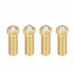 نازل برنجی ولکانو 0.4mm مناسب فیلامنت 1.75 میلیمتری Volcano Nozzle نازل برنجی ولکانو 0.4mm مناسب فیلامنت 1.75 میلیمتری Volcano Nozzle