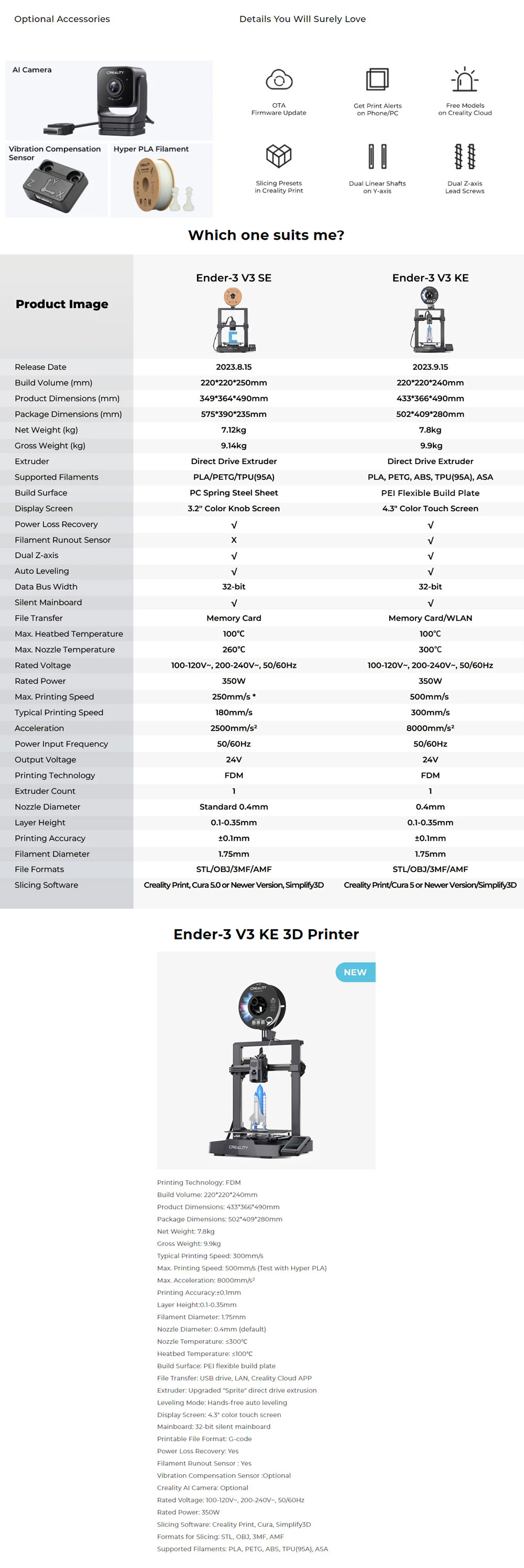 پرینتر سه بعدی Creality Ender 3 V3 KE
